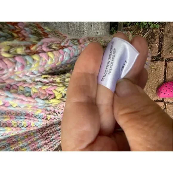 Grace + Karma size S over sized chunky cotton blend cardigan - Picture 6 of 9